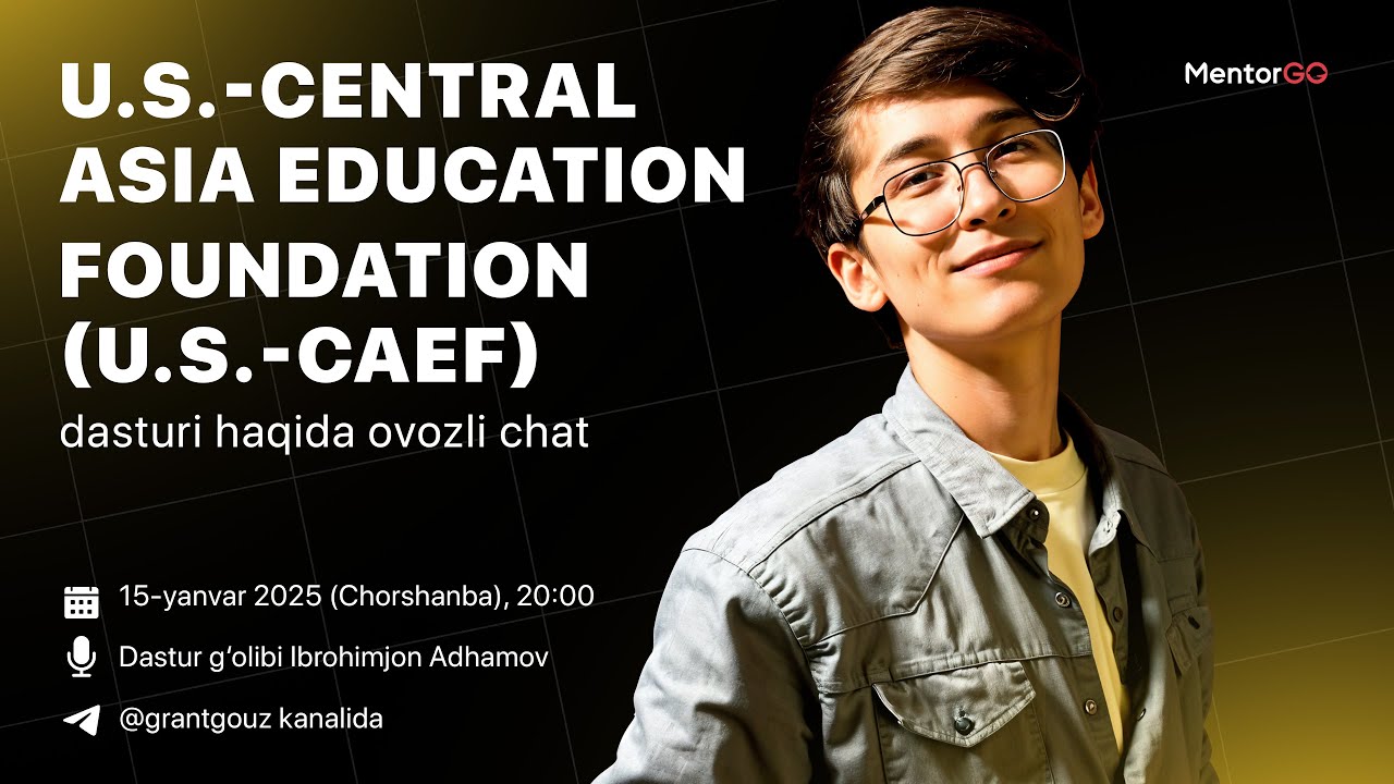 U.S.-CAEF dasturi haqida ovozli chat - Ibrohimjon Adhamov ishtirokida