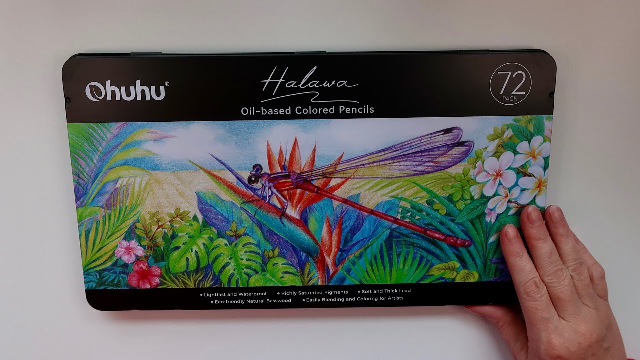 NEW Ohuhu Colored Pencils & Storage!  Review, Comparisons and Artwork