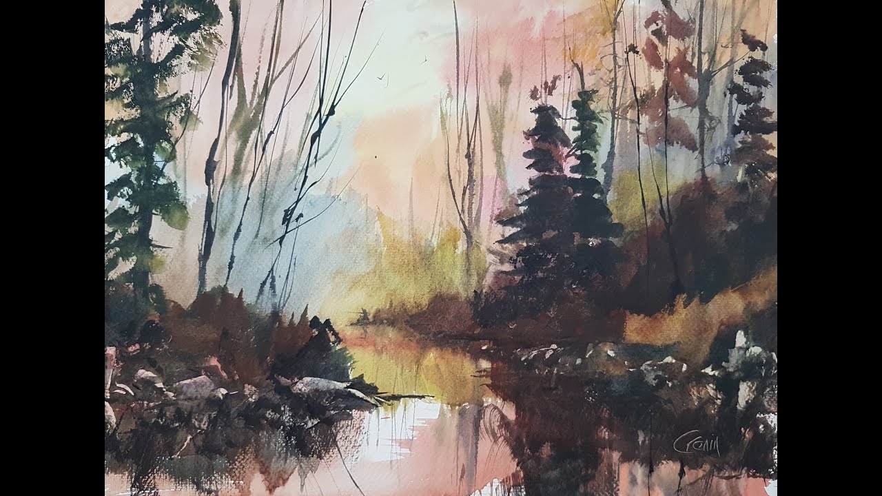 How to Paint Rivers and Reflections | Fast & Loose Watercolours