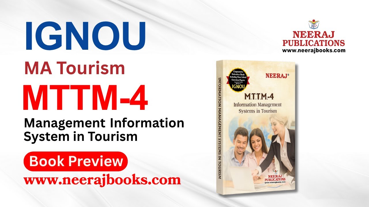 IGNOU MA Tourism  | MTTM-4  (Guide) | Neeraj Books Preview | Neeraj Publications