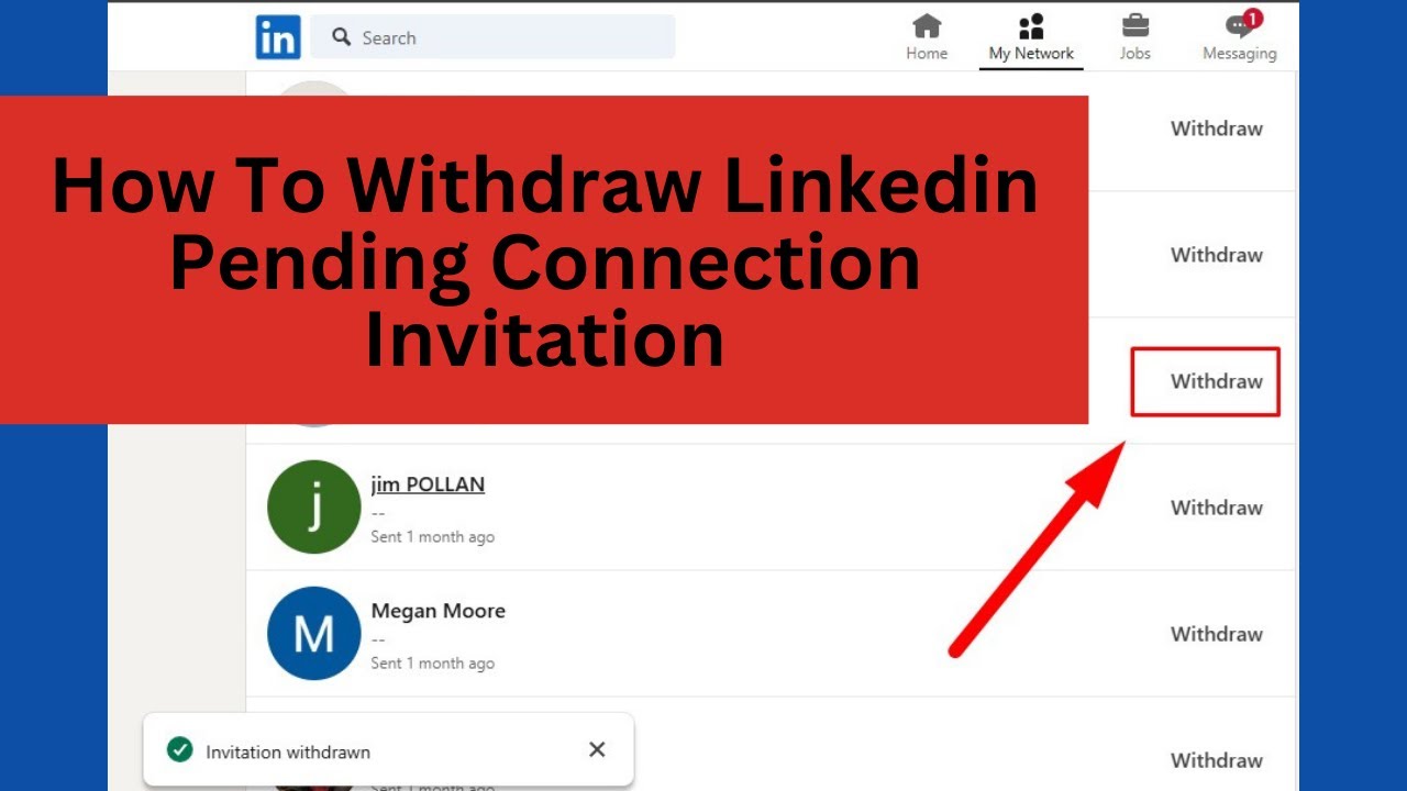How to Withdraw LinkedIn Pending Connection Invitations | Cancel LinkedIn Request 2025