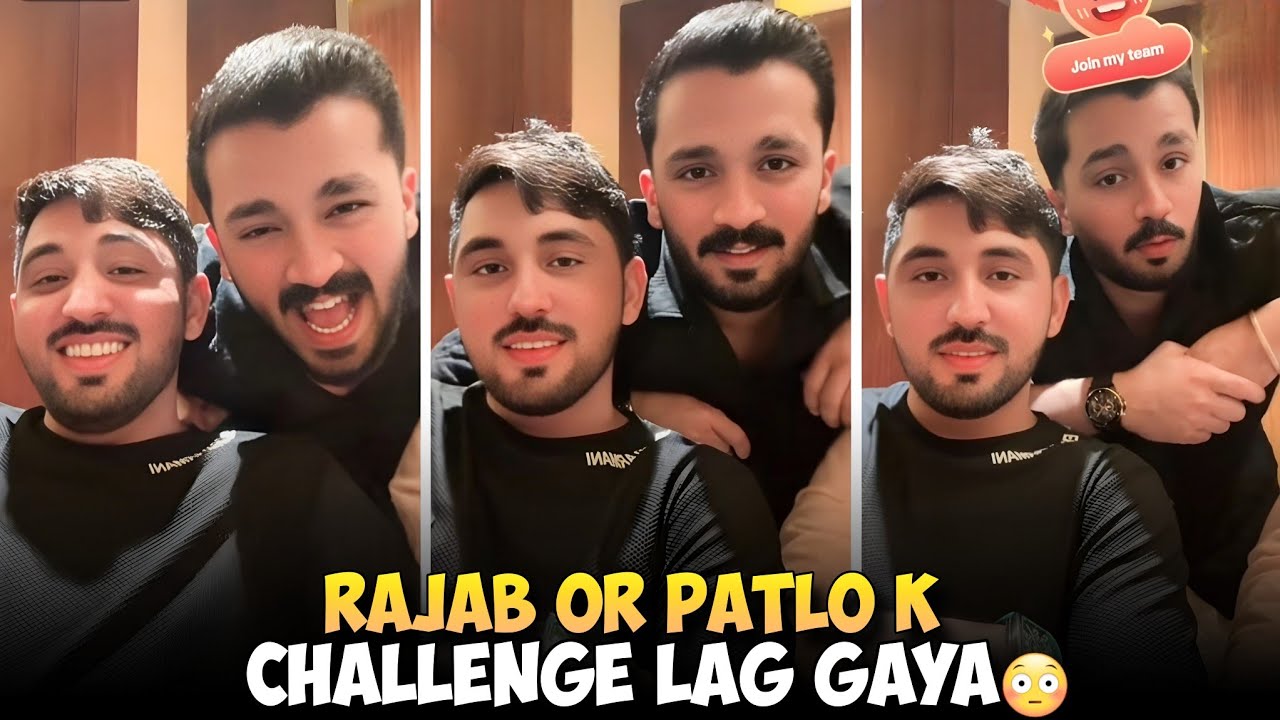 Rajab Or Patlo k Challenge Lag Gaya | Patlo or Rajab ek Sath Live | Rajab Vs Mr Patlo