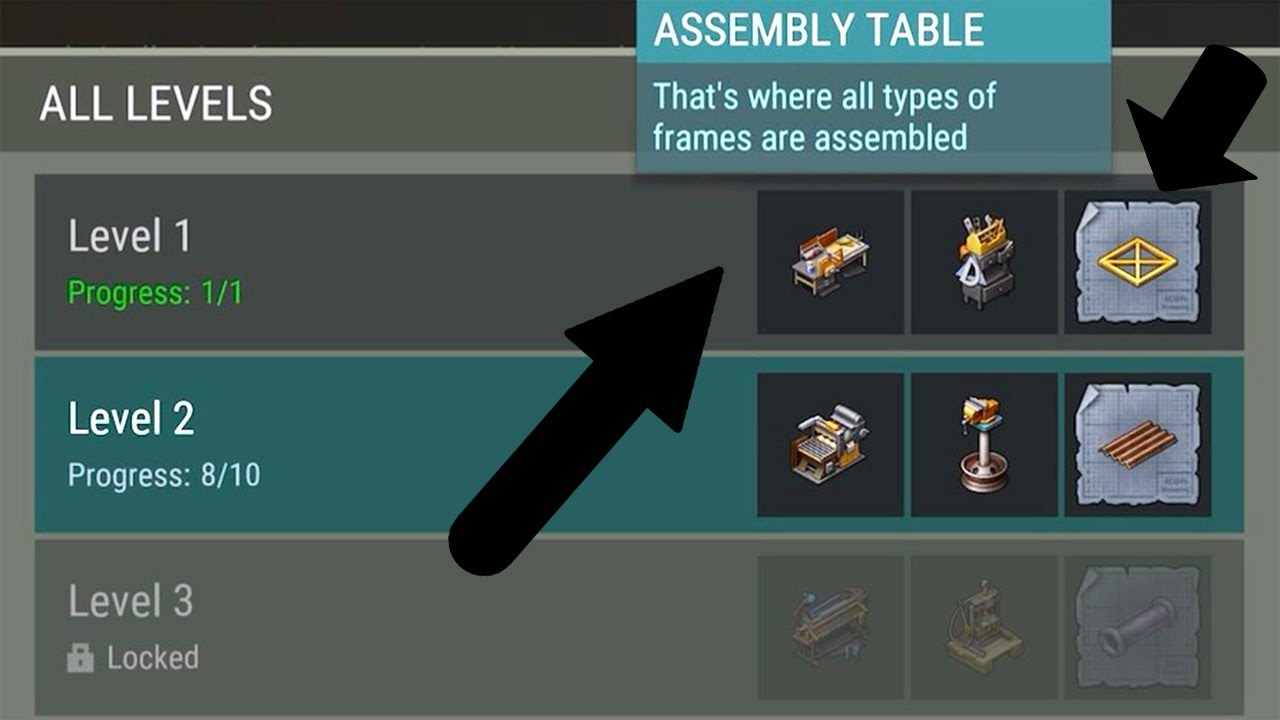ASSEMBLY TABLE & LIGHT FRAME - SEASON 32 - LAST DAY ON EARTH - LDOE