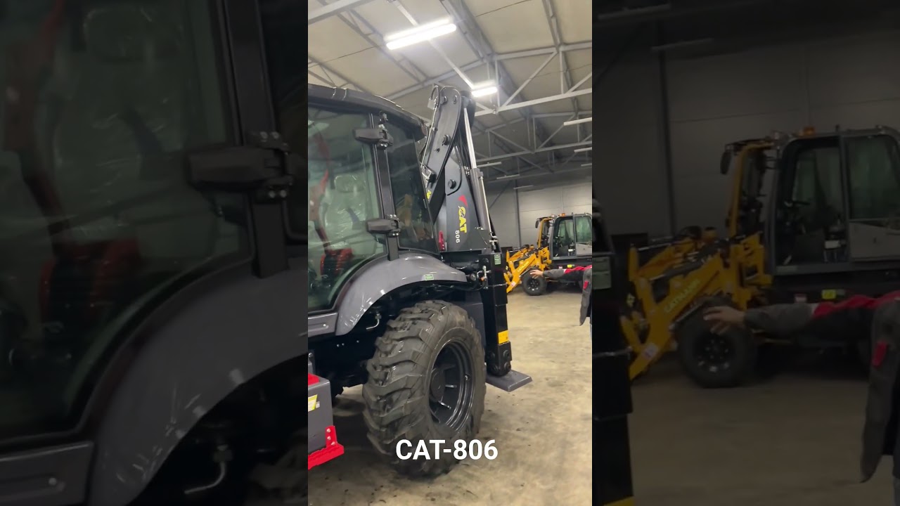 CAT-806 (2026) обновленный экскаватор-погрузчик CATMANN