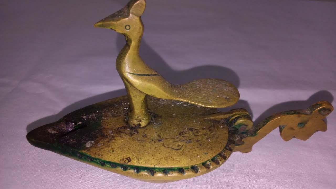 Old Brass Oil Lamp Restoration | Antique Oil Lamp Restoration