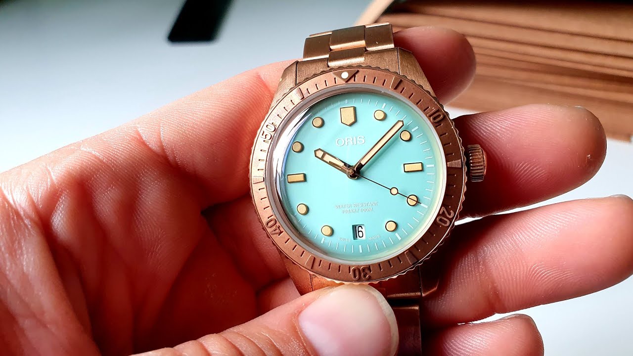 Oris Diver 65 Bronze Cotton Candy Green Review