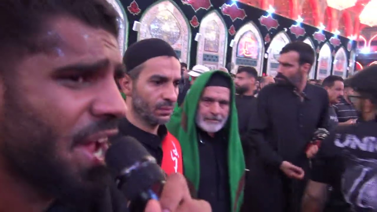 ارض الغاضرية - الرادود ابراهيم القصاب زنجيل اهالي البحرين  كربلاء المقدسة | ليلة 17 صفر 1444هـ