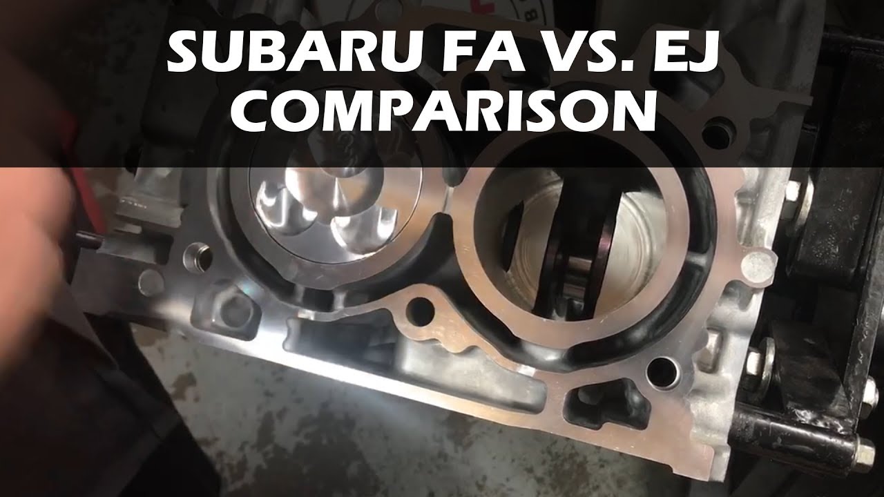 Сравнение Subaru FA и EJ