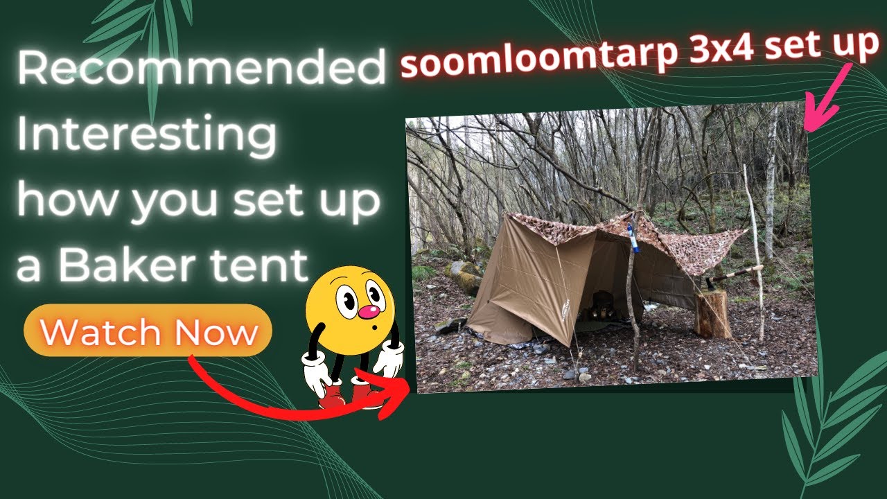 This is how you set up a Baker tent || tarp 3x4 set up