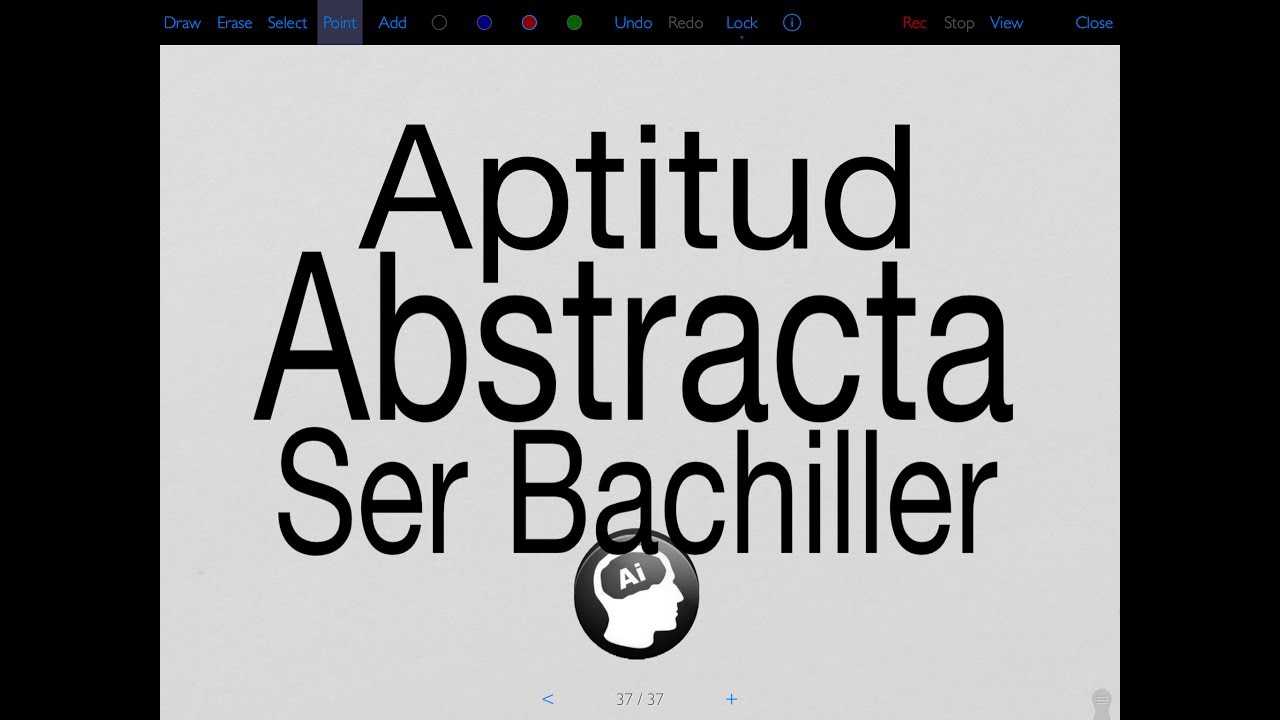 Aptitud abstracta, Ser Bachiller
