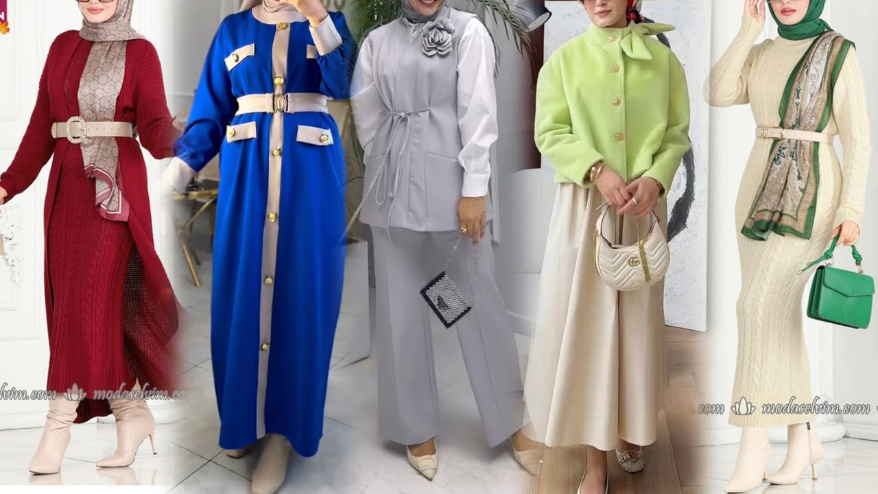 ملابس المحجبات موضة خريف 2025 أزياء نسائية تركية لفصل الخريف turkish hijab/hijab style/modern hijab