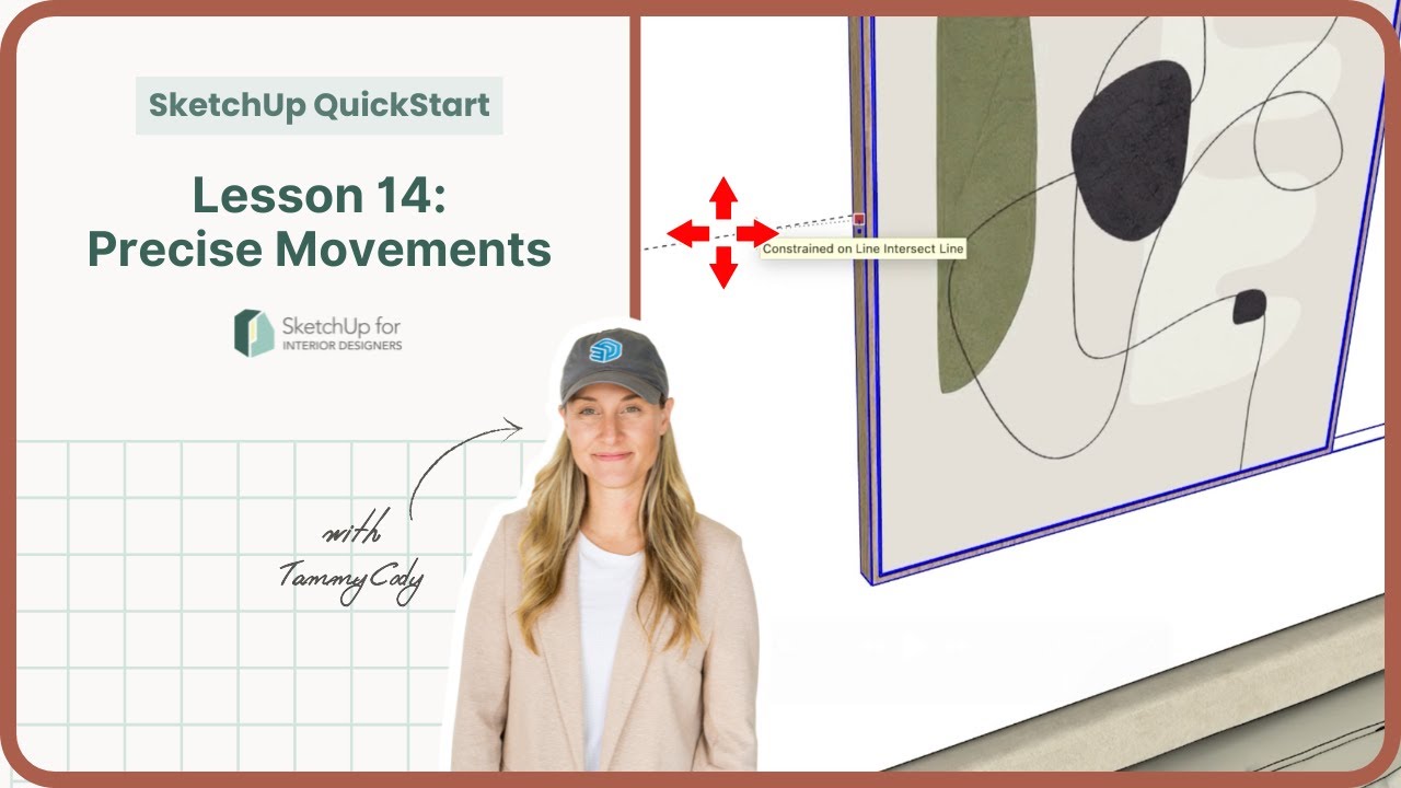 SketchUp QuickStart — Lesson 14: Precise Movements — Free SketchUp Course