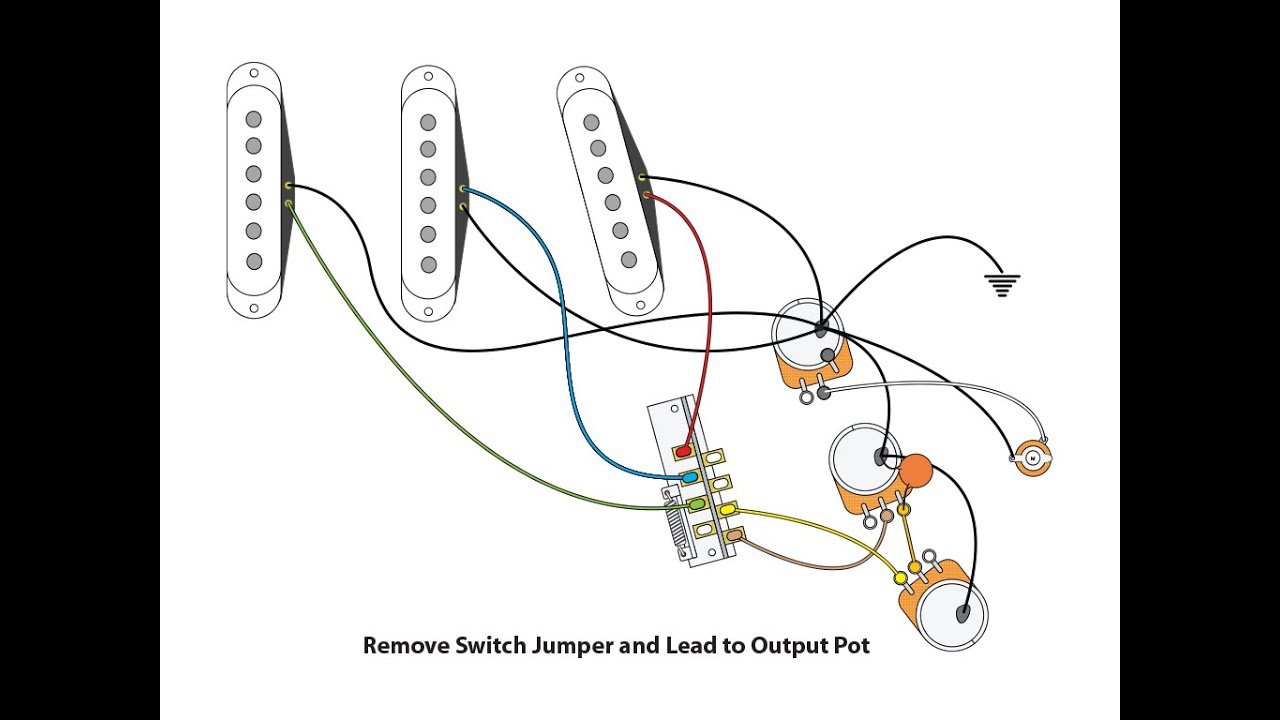 50's or Vintage Style wiring for a Stratocaster