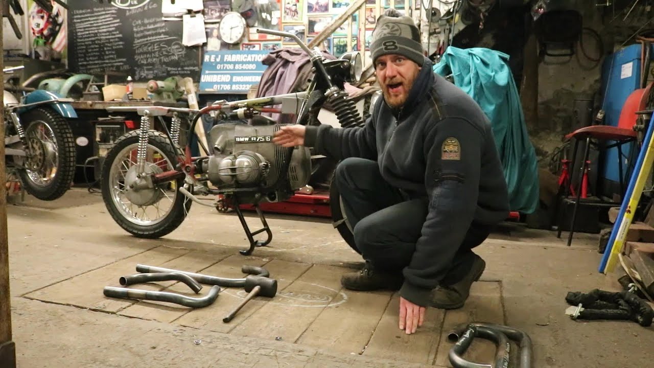 BMW ISDT Exhaust System Part 1 BMW R80 R100 R75 Custom Bespoke Offroad Dirt bike Enduro #motorcycle