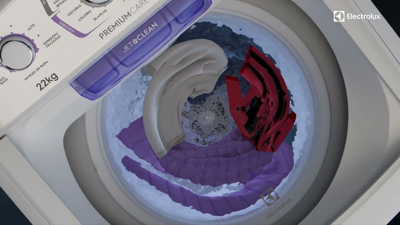 Lavadora Premium care Electrolux 22 kg ciclos más rápidos de lavado