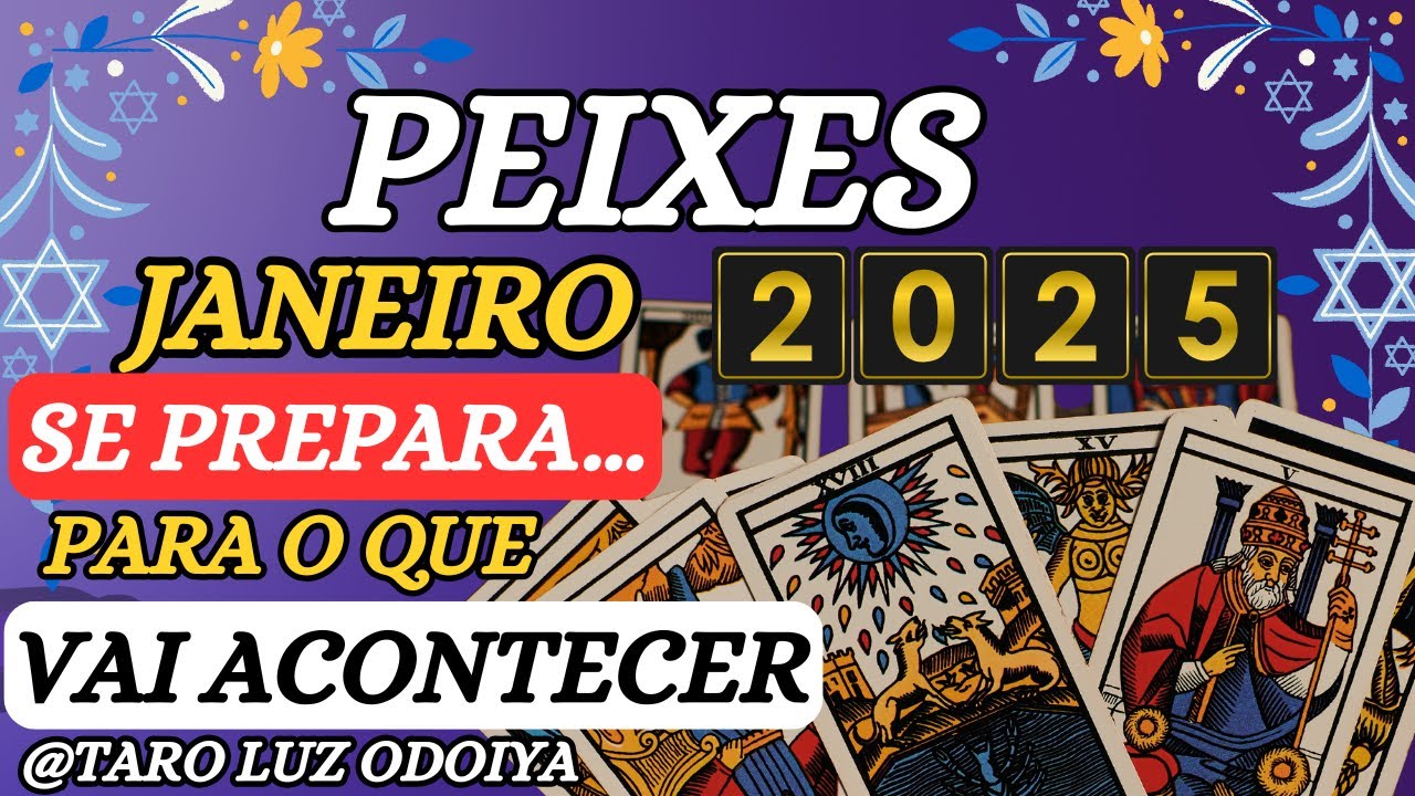 PEIXES♓JAN/25✨OUÇA SUA INTUIÇÃO ELA E PODEROSA‼️POIS VOCÊ ESTÁ PRESTES A DAR UM SALTO GRANDE.....