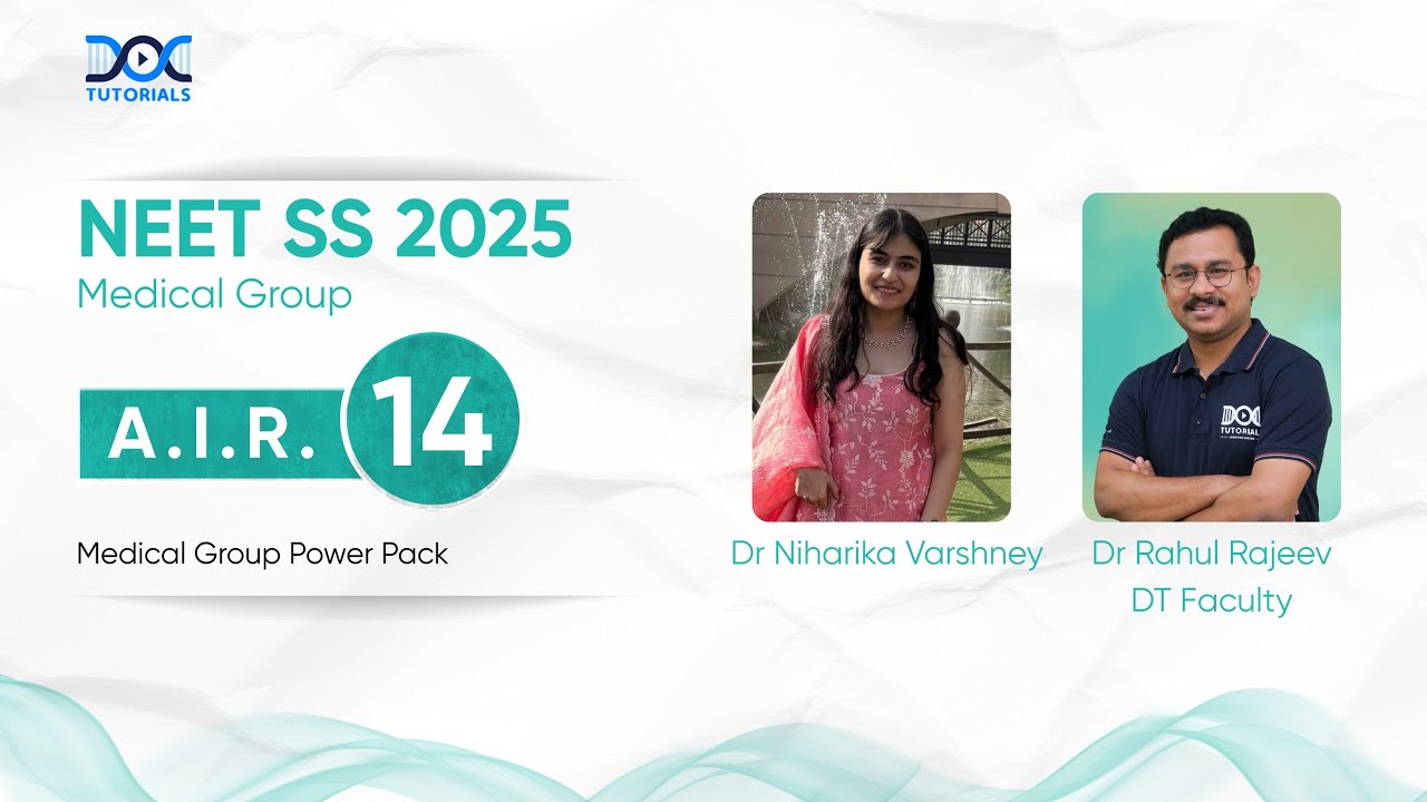 NEET SS 2025 Medical Group Rank 14 - Dr Niharika Varshney's Success Story | Dr Rahul Rajeev