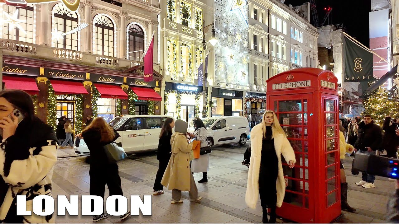 ✨London&rsquo;s Best Christmas Lights Tour2024 | Mayfair Christmas Lights & Festive Decorations [4K]