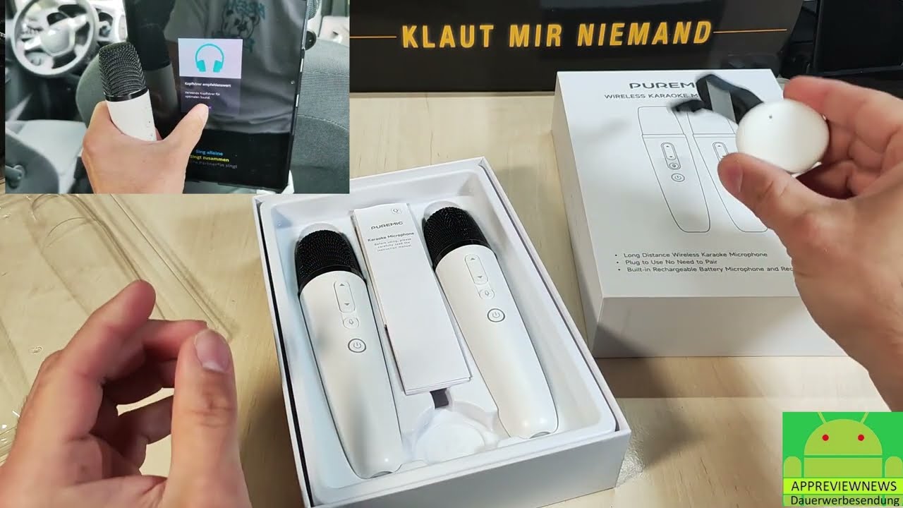Tesla Karaoke auf neuem Level Q1 Mikrofon im ultimativen Test! auch für Android Tablet im Verbrenner