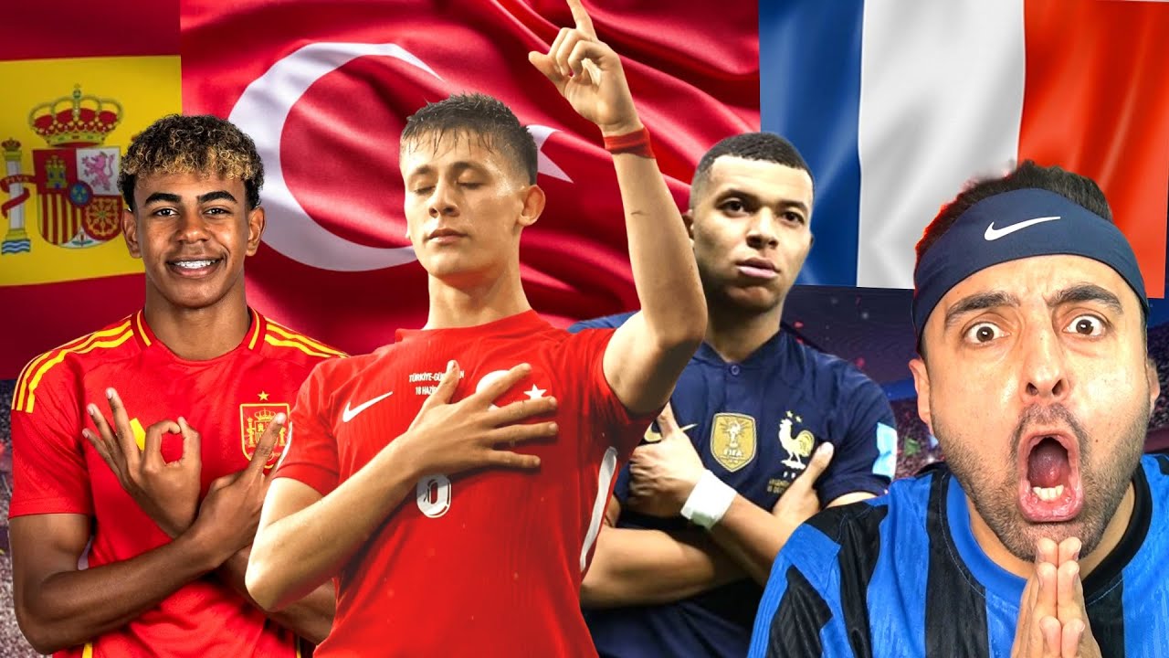 HER MİLLİ TAKIMIN ATTIĞI EN GÜZEL GOL 2024 ! Türkiye, Fransa, İspanya