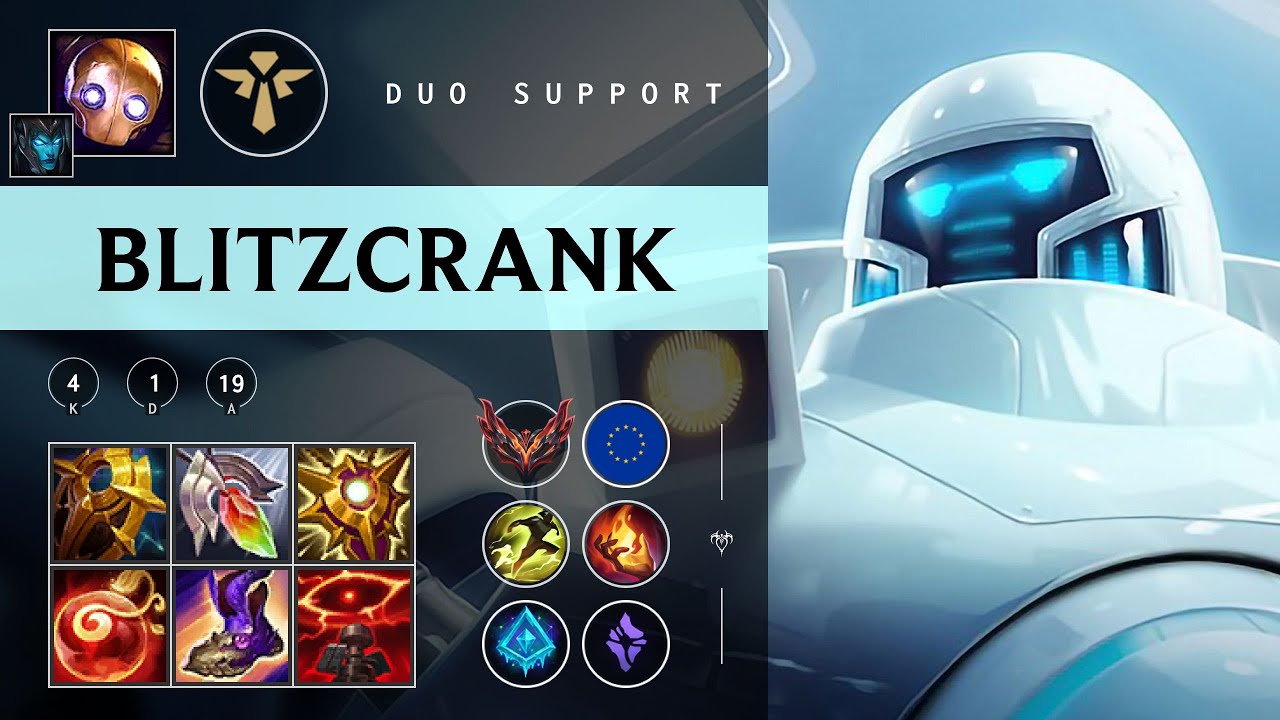 Blitzcrank Support vs Lux - EUW Grandmaster Patch 25.24