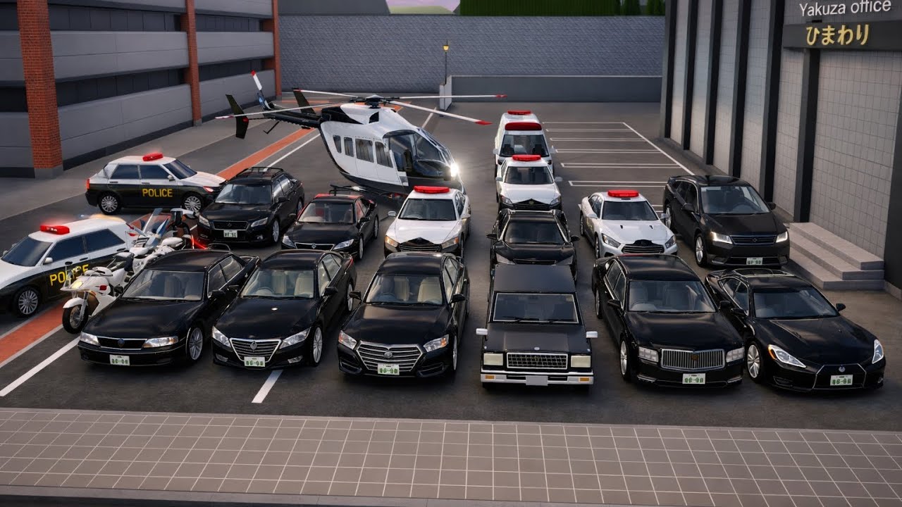 Ultimate 3D Police & Luxury Car Collection with Helicopter | Sakura School Simulator Gameplay🚁🚓