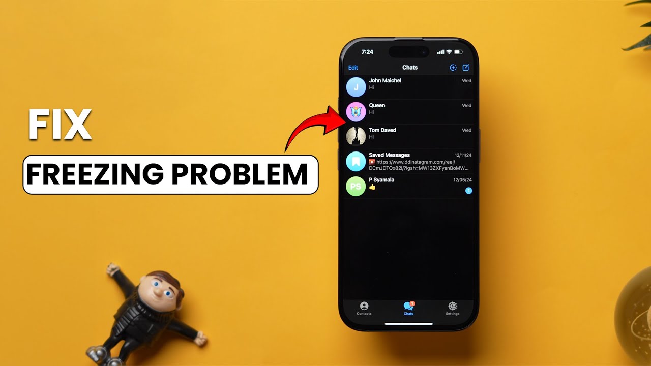 Как исправить проблему зависания Telegram?