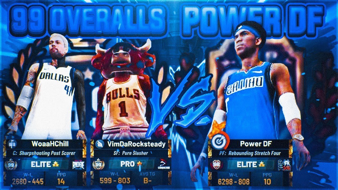 TWO 99 OVERALLS VS POWER DF! BEST OUT OF 3 SERIES - BEST BUILDS FACE OFF IN NBA 2K19 STAGE