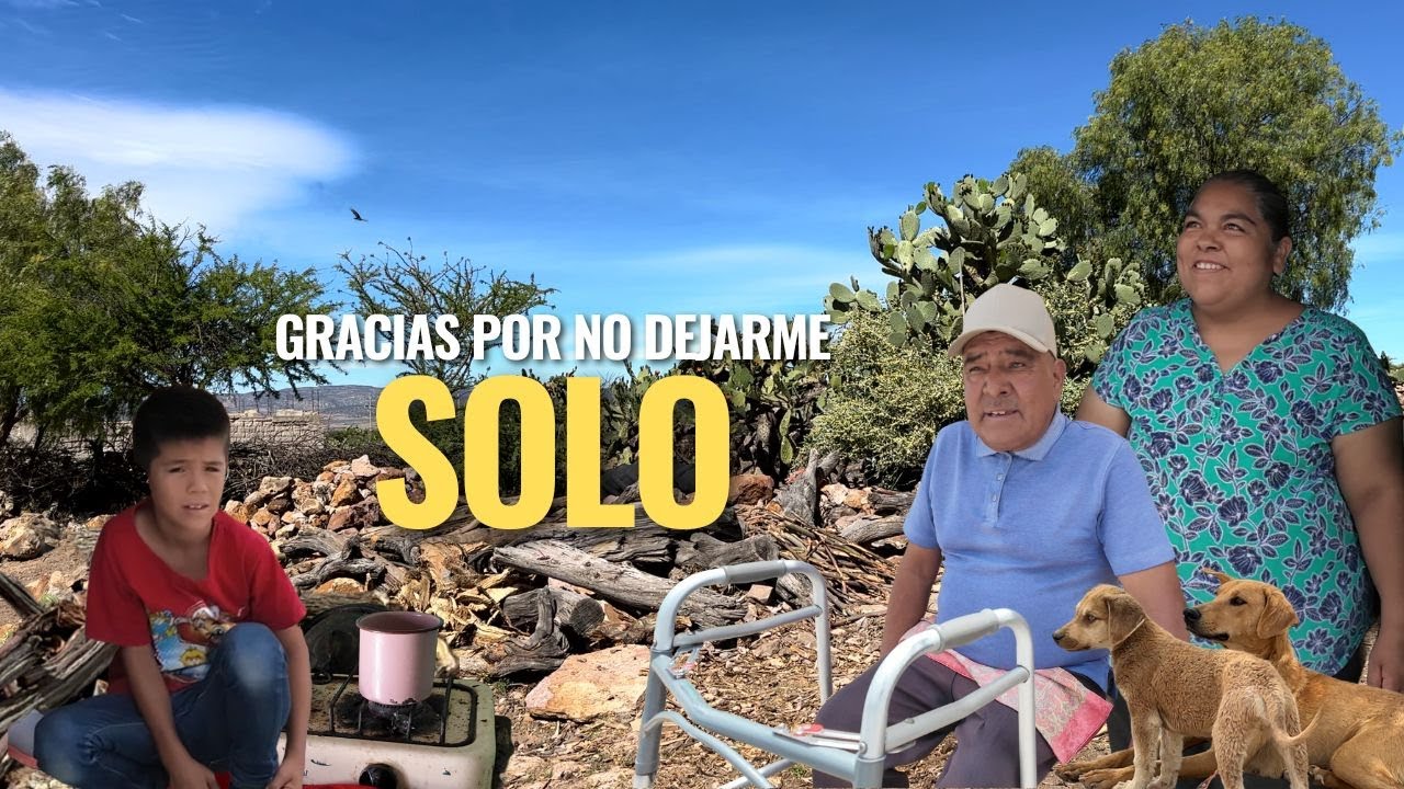 "HAY VECES QUE NO HAY QUE COMER PERO DIOS Y LA GENTE SIEMPRE ESTAN CONMIGO"