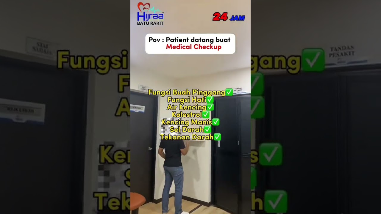 Ambil darah untuk check tahap buah pinggang.