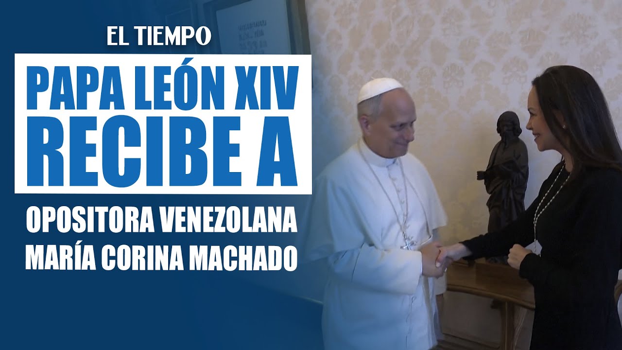 Encuentro en el Vaticano: Papa se re&uacute;ne con la opositora venezolana Mar&iacute;a Corina Machado