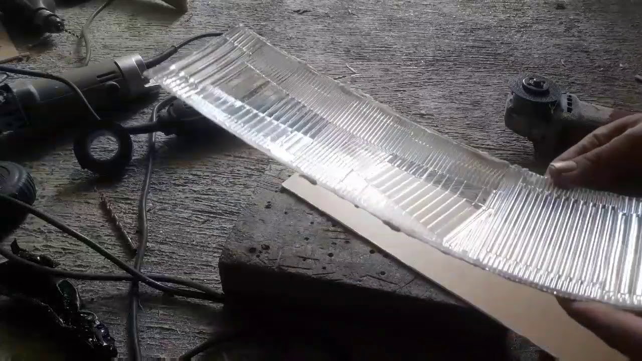 сделать прозрачные слюдяные фары из акрила