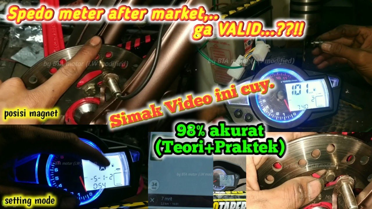 🔴Cara Menentukan Posisi Magnet speed sensor spedo,Cara Setting MODE // dijamin VALID ☑️vlog 220
