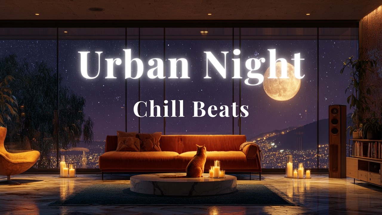 Urban Night Chill Beats ｜ 1 Hour city lofi mix ~ smooth beats for study & relax 🌙