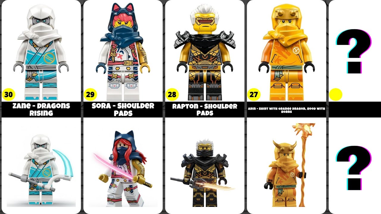 Roblox КРАДИТ ВСЕХ персонажей Lego NINJAGO: Dragons Rising из первого сезона! | Сравнение