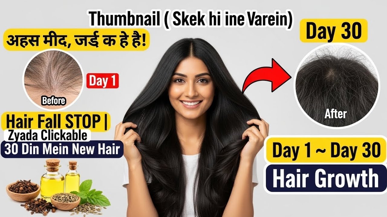Overnight Hair Regrowth Serum | Bald Patches & Receding Hairline ke Liye Natural Remedy 