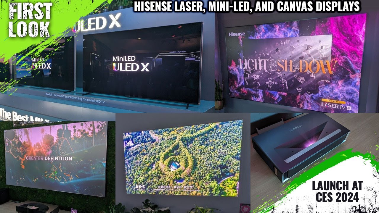 Hisense Laser, Mini-LED, 4K Laser TV, Canvas Displays And ULED X lineup Launched At CES 2024