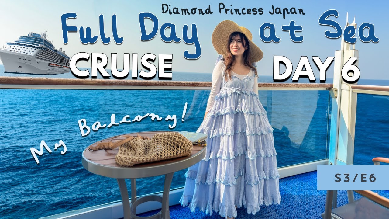Full Day at Sea, Cruising around Japan!  Diamond Princess Cruise ep. 5 [S3E6]