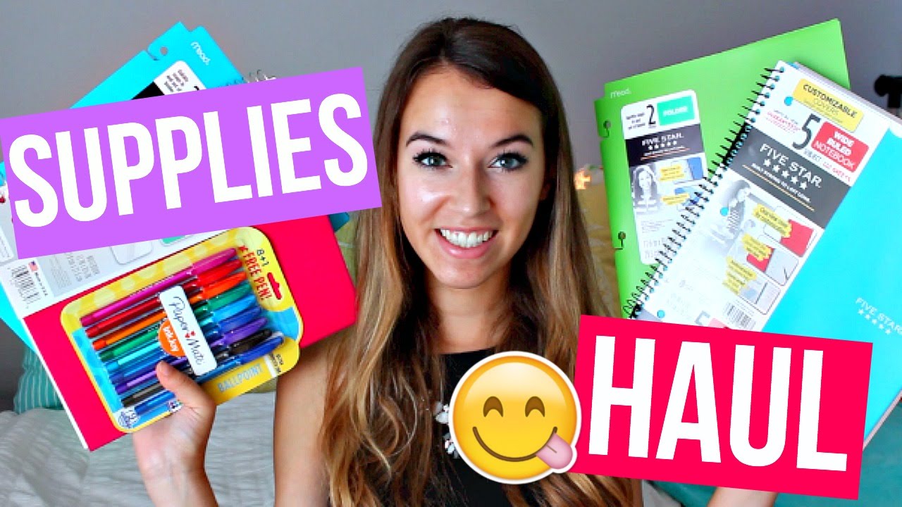 BACK TO SCHOOL SUPPLIES HAUL 2016!