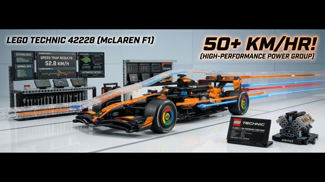 LEGO Technic 42228 McLaren F1 MCL39: подробный обзор, принципы работы и структура.