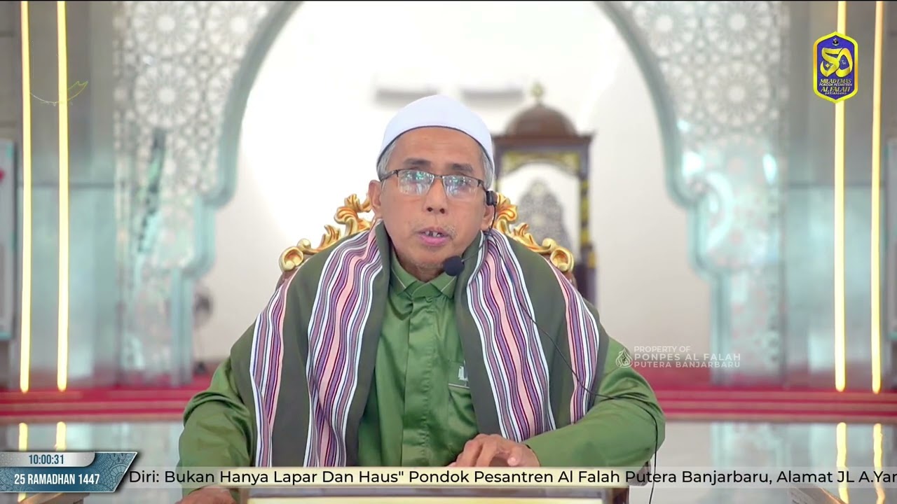 Hikmah Ramadhan dari UstadzUstadz H. Aliyansyah, S.Pd.I. | Pondok Pesantren Al Falah Banjarbaru