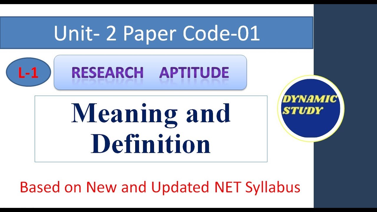 Research- Meaning, Definition, Features, and Objectives Lesson-1