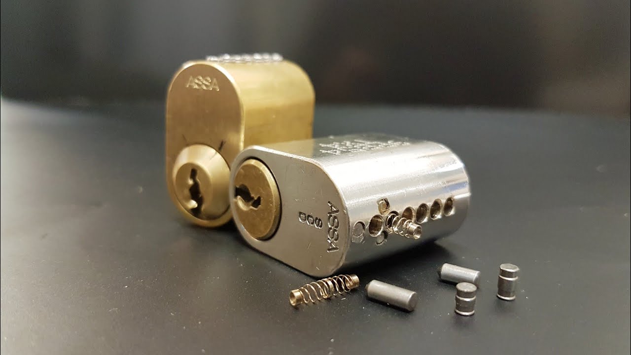 Making a training lock from an ASSA twin cylinder.