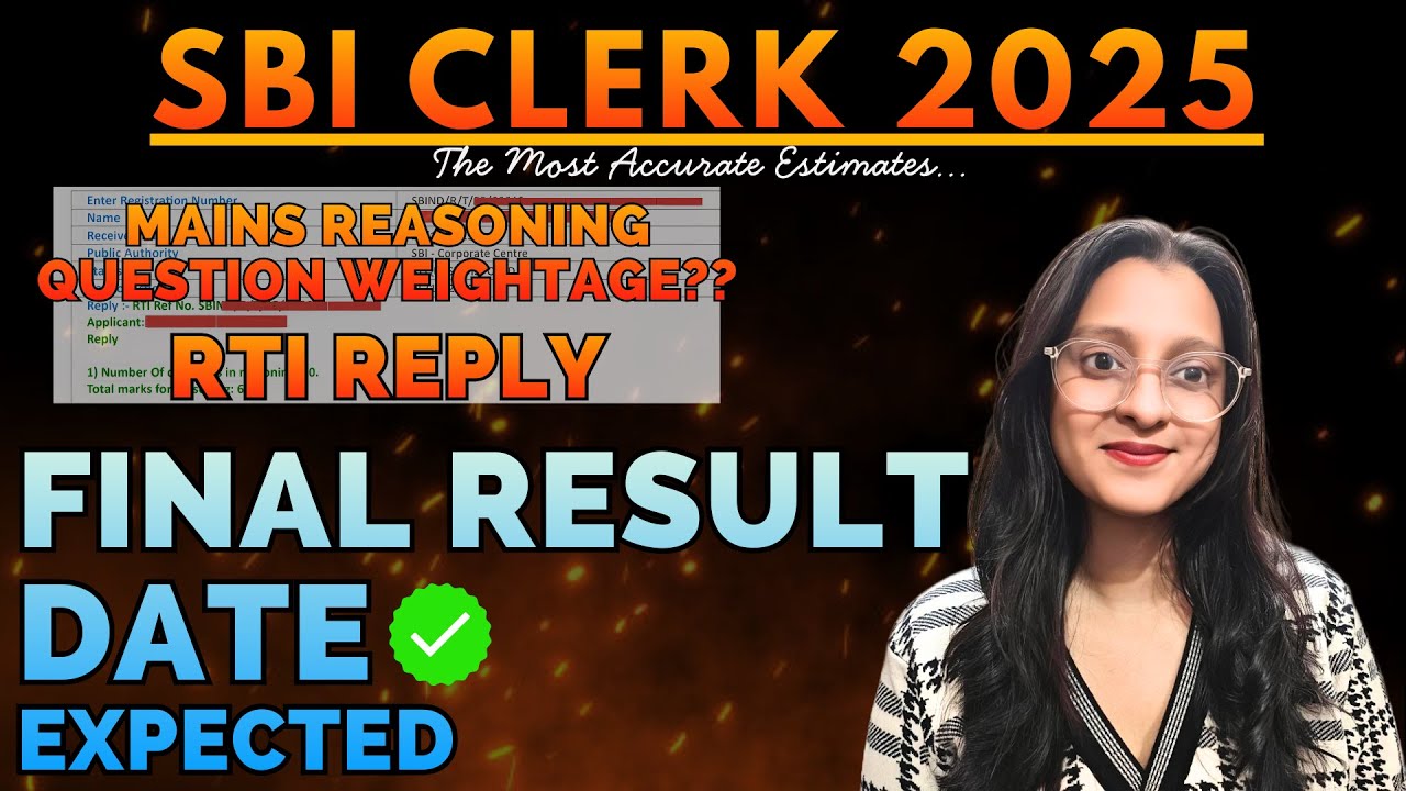 SBI Clerk Mains Result Expected Date 2025, SBI RTI #banking #sbiclerk