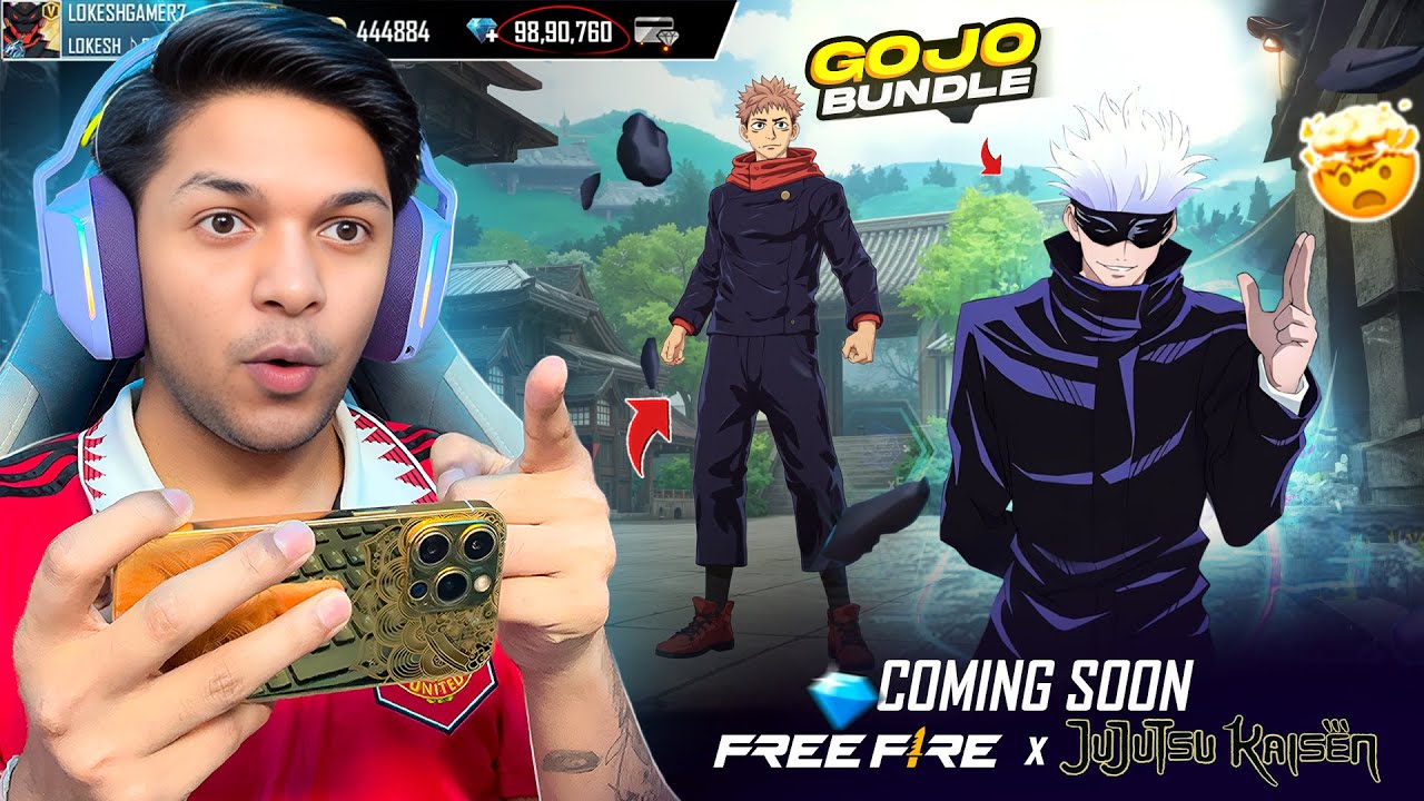 Free Fire MAX &times; Jujutsu Kaisen is coming LOKESH GAMER #freefire #freefirelive #live #verticallive