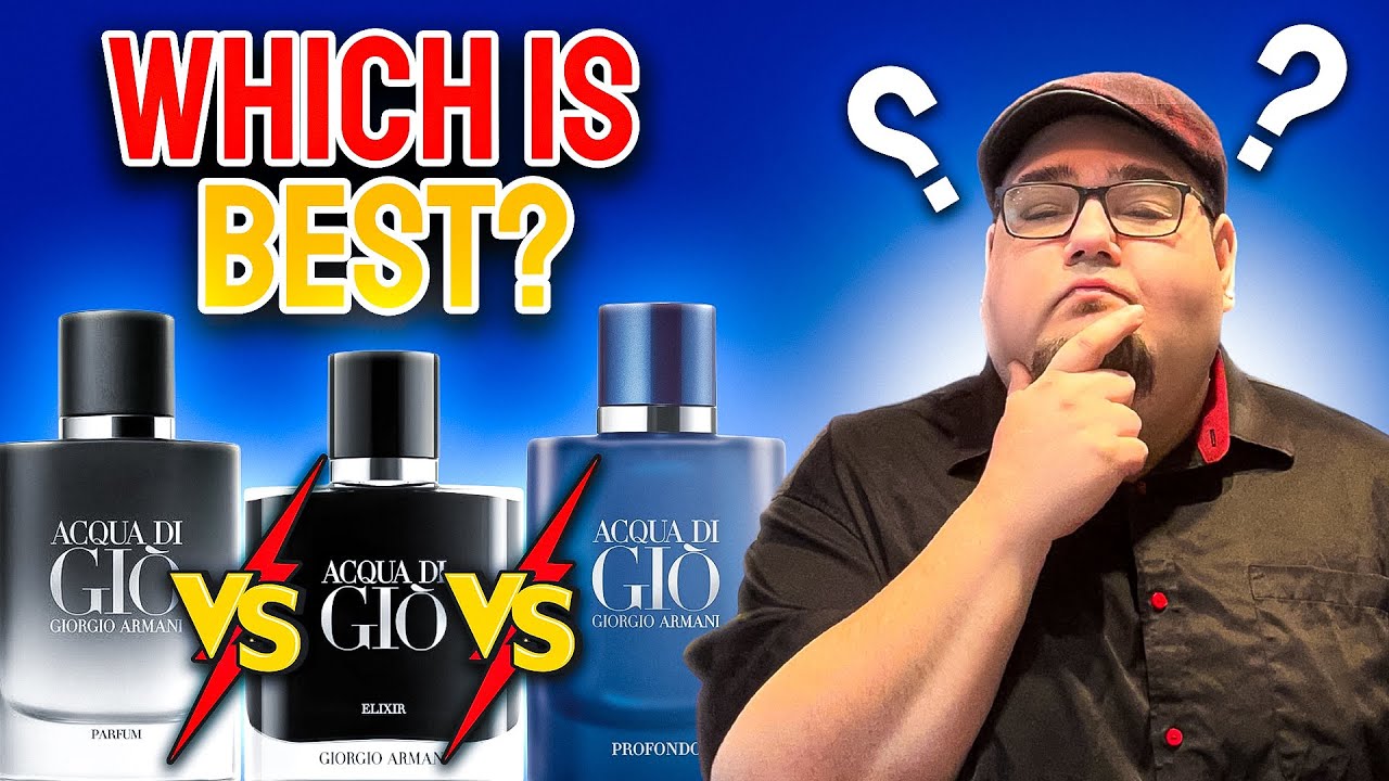 Acqua di Gio Profondo vs. Parfum vs. Elixir | Which One Reigns Supreme?