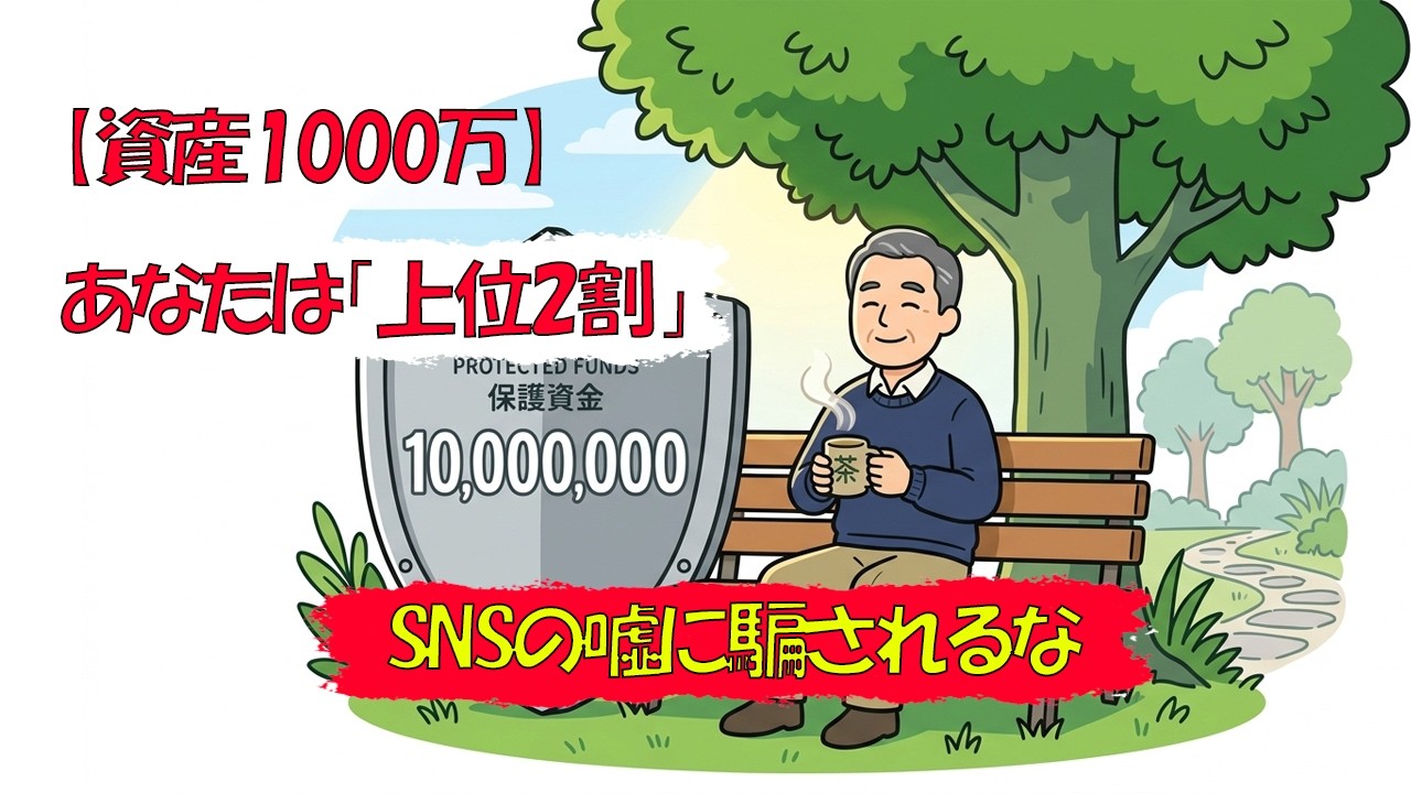 【資産1000万円】あなたは実は「上位20%」のエリートです。SNSの嘘に騙されない、本当の豊かさの証明
