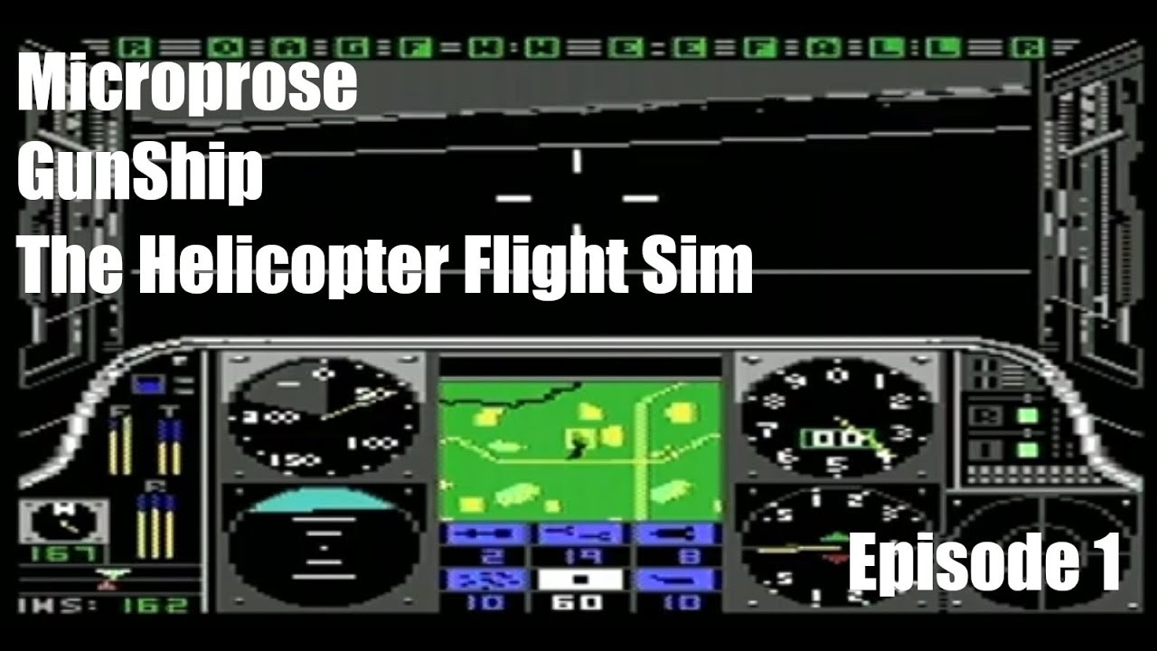 MicroProse Gunship on the Commodore 64