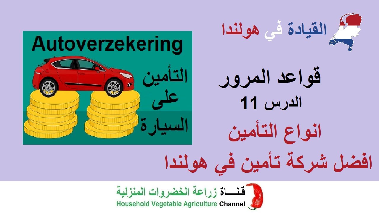 شرح قواعد المرور في هولندا | الدرس 11 انواع التأمين في هولندا | افضل شركة تأمين | تأمين السيارة