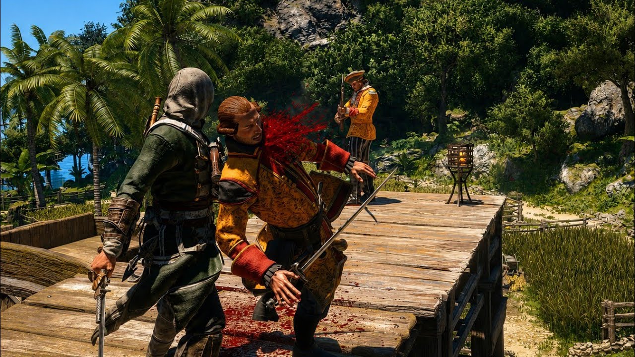 Assassin's Creed Black Flag Resynced - Like a True Assassin (Master Stealth Kills)4K60FPS 